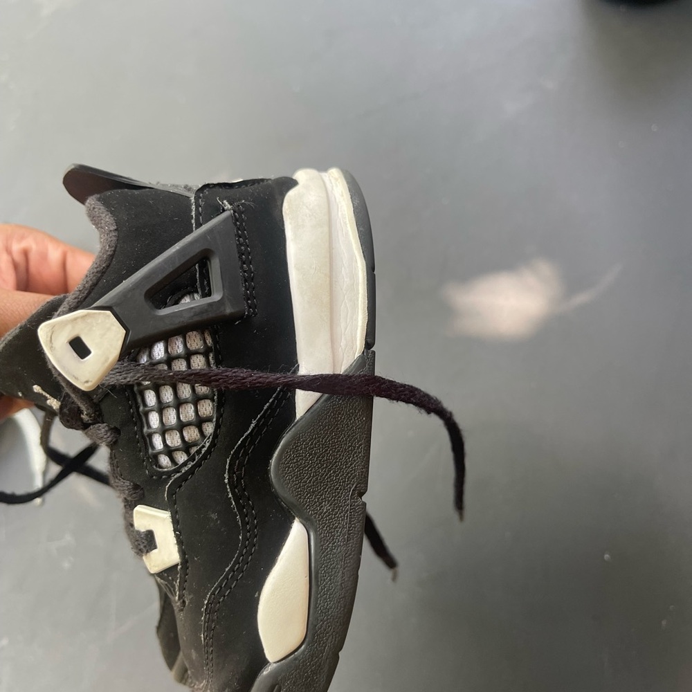 Kids Black & White Athletic Sneakers